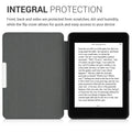 kwmobile Case for Amazon Kindle Paperwhite (10th Gen - 2018) Cover - eReader Faux Leather Case with Auto Sleep Function - Dandelion Love