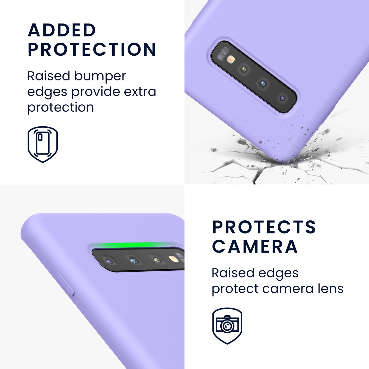 kwmobile Phone Case for Samsung Galaxy S10 Plus / S10+ - Silicone Cover - Wireless Charging - Protective Case