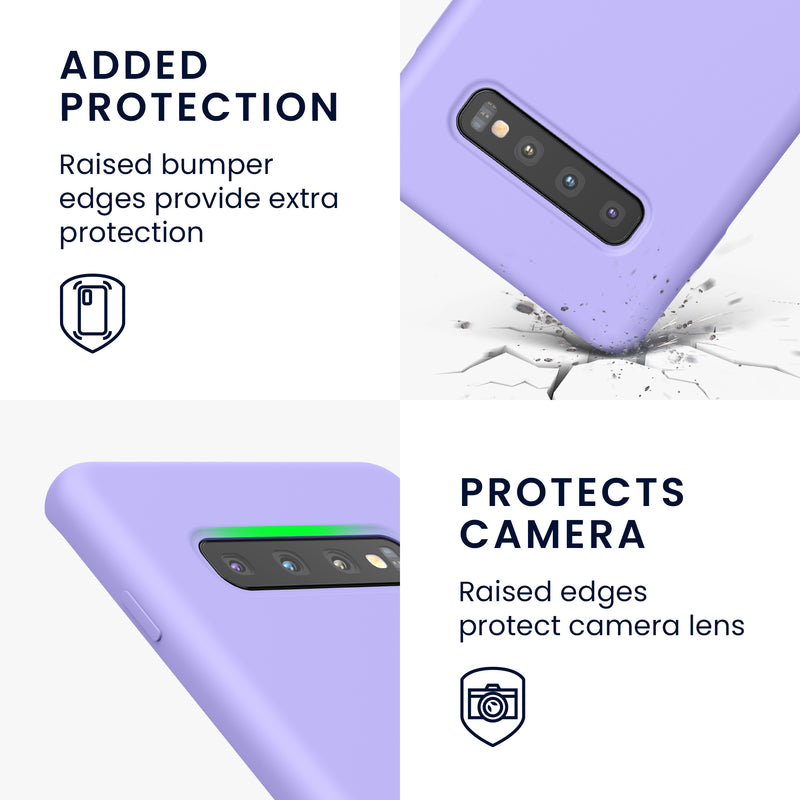 kwmobile Phone Case for Samsung Galaxy S10 Plus / S10+ - Silicone Cover - Wireless Charging - Protective Case