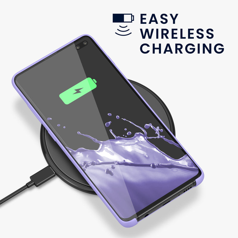 kwmobile Phone Case for Samsung Galaxy S10 Plus / S10+ - Silicone Cover - Wireless Charging - Protective Case
