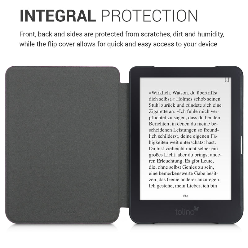 kwmobile Case Compatible with Tolino Shine 3 Protective Case Cover