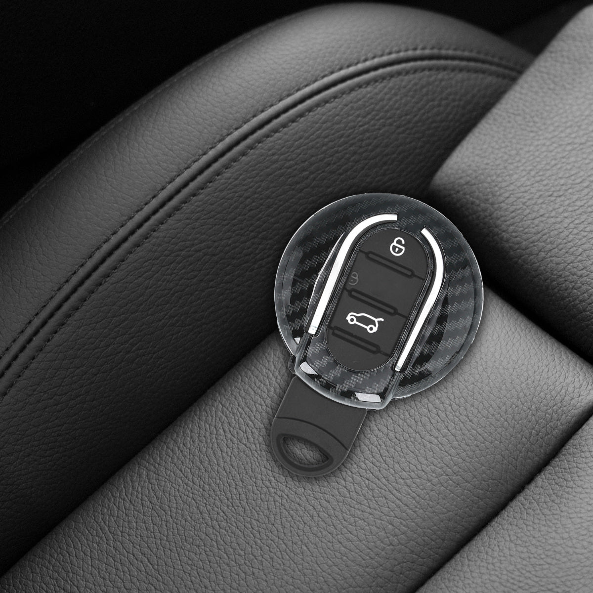kwmobile Car Key Cover Compatible with Mini 3-Button Smart Key Car Key Hard Case Protective Cover Key Fob Cover