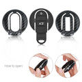 kwmobile Car Key Cover Compatible with Mini 3-Button Smart Key Car Key Hard Case Protective Cover Key Fob Cover