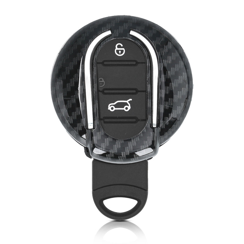 kwmobile Car Key Cover Compatible with Mini 3-Button Smart Key Car Key Hard Case Protective Cover Key Fob Cover