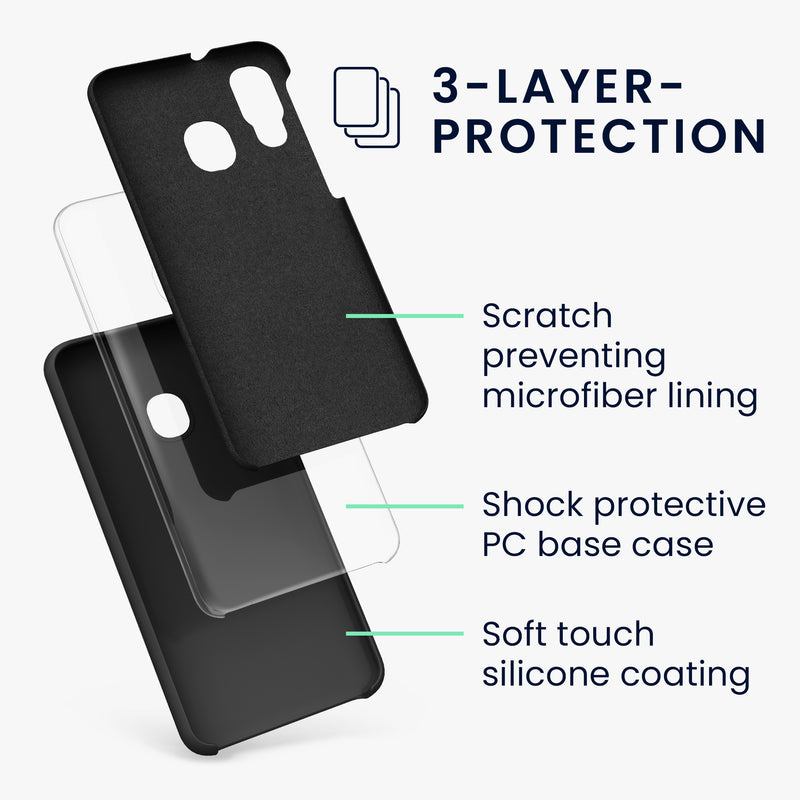 kwmobile Phone Case for Samsung Galaxy A40 - Silicone Cover - Wireless Charging - Protective Case