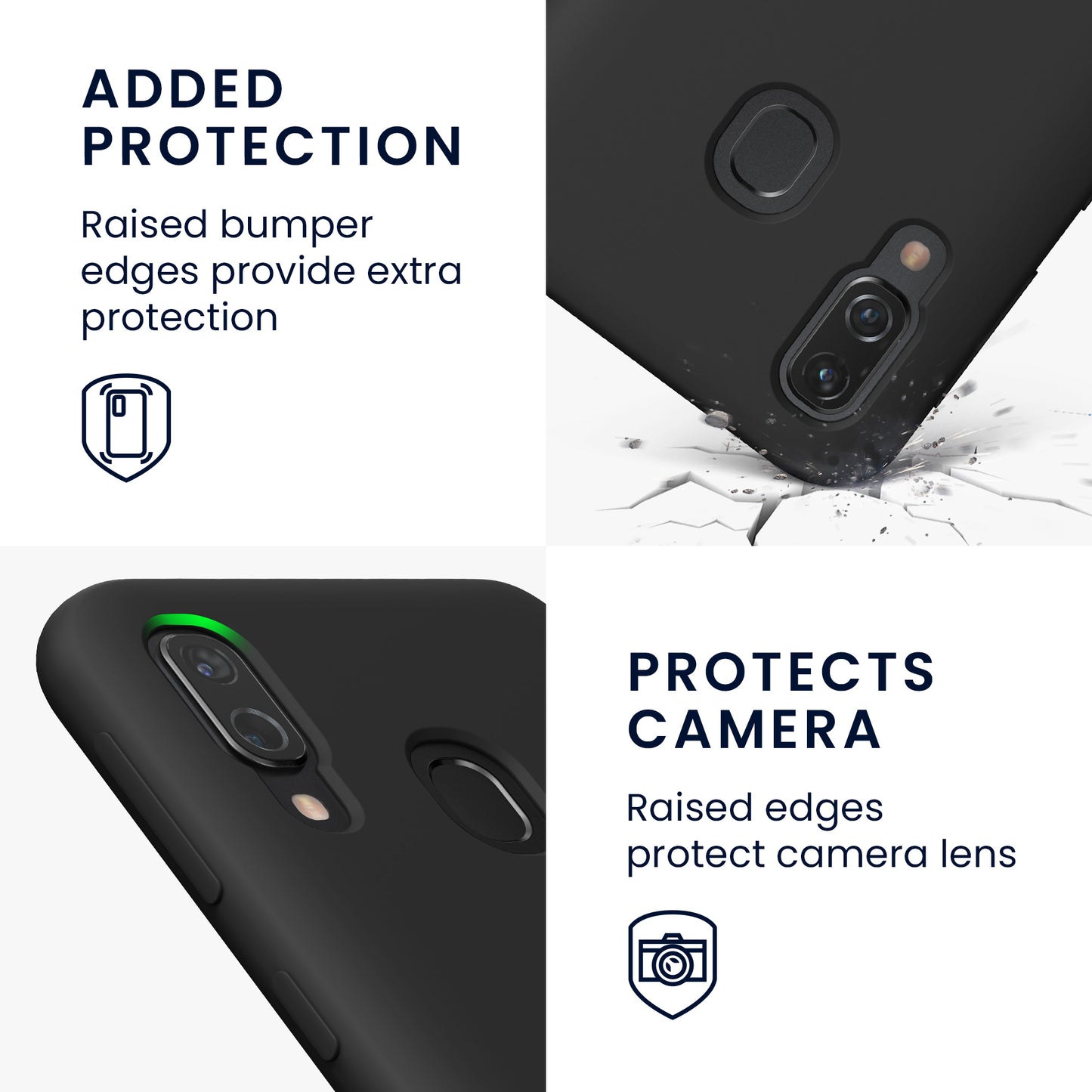 kwmobile Phone Case for Samsung Galaxy A40 - Silicone Cover - Wireless Charging - Protective Case