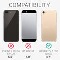 kwmobile Case Compatible with Apple iPhone SE (2022) / iPhone SE (2020) / iPhone 8 / iPhone 7 - Phone Cover with Card Slot