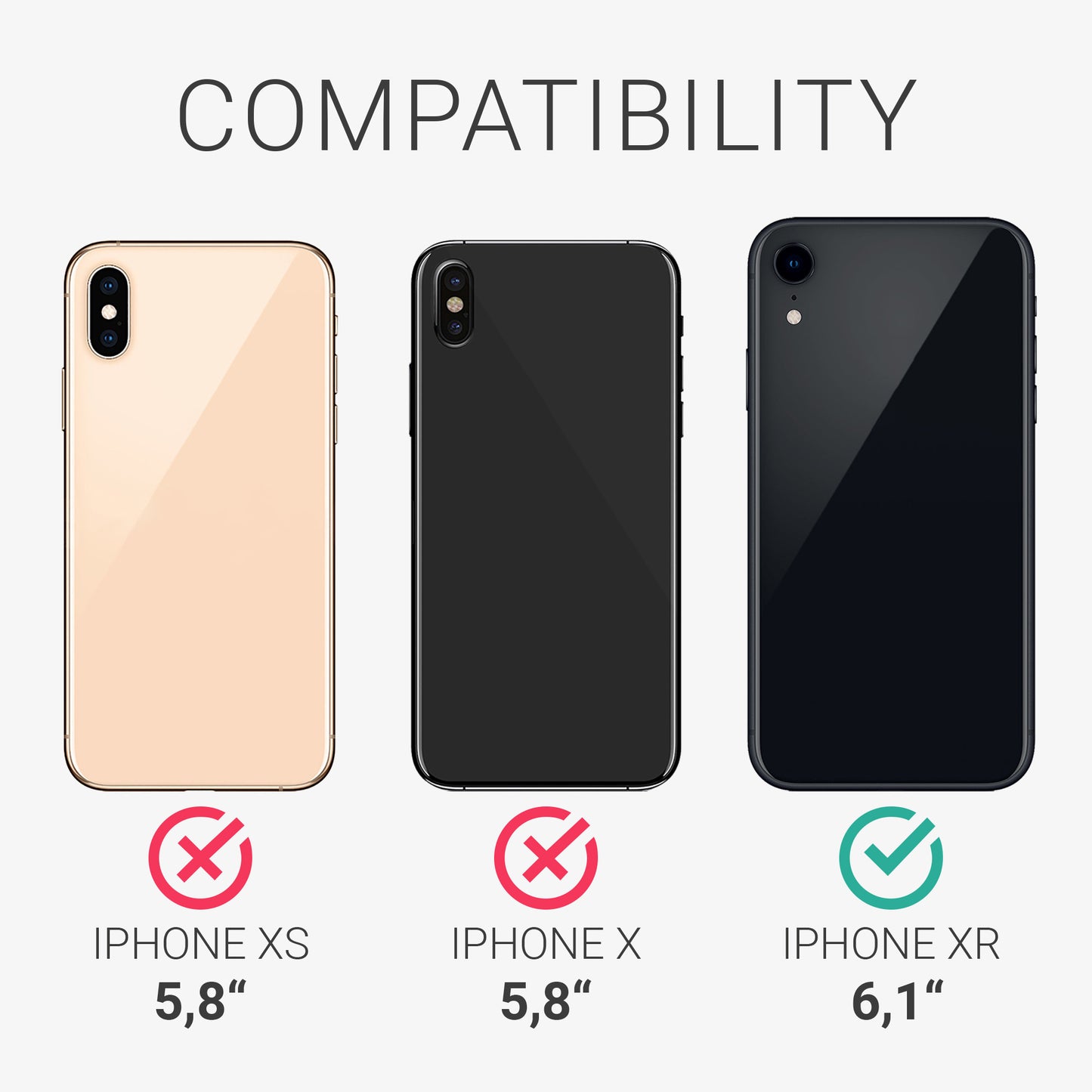 kalibri Case compatible with Apple iPhone XR - Cover Phone - Phone Case