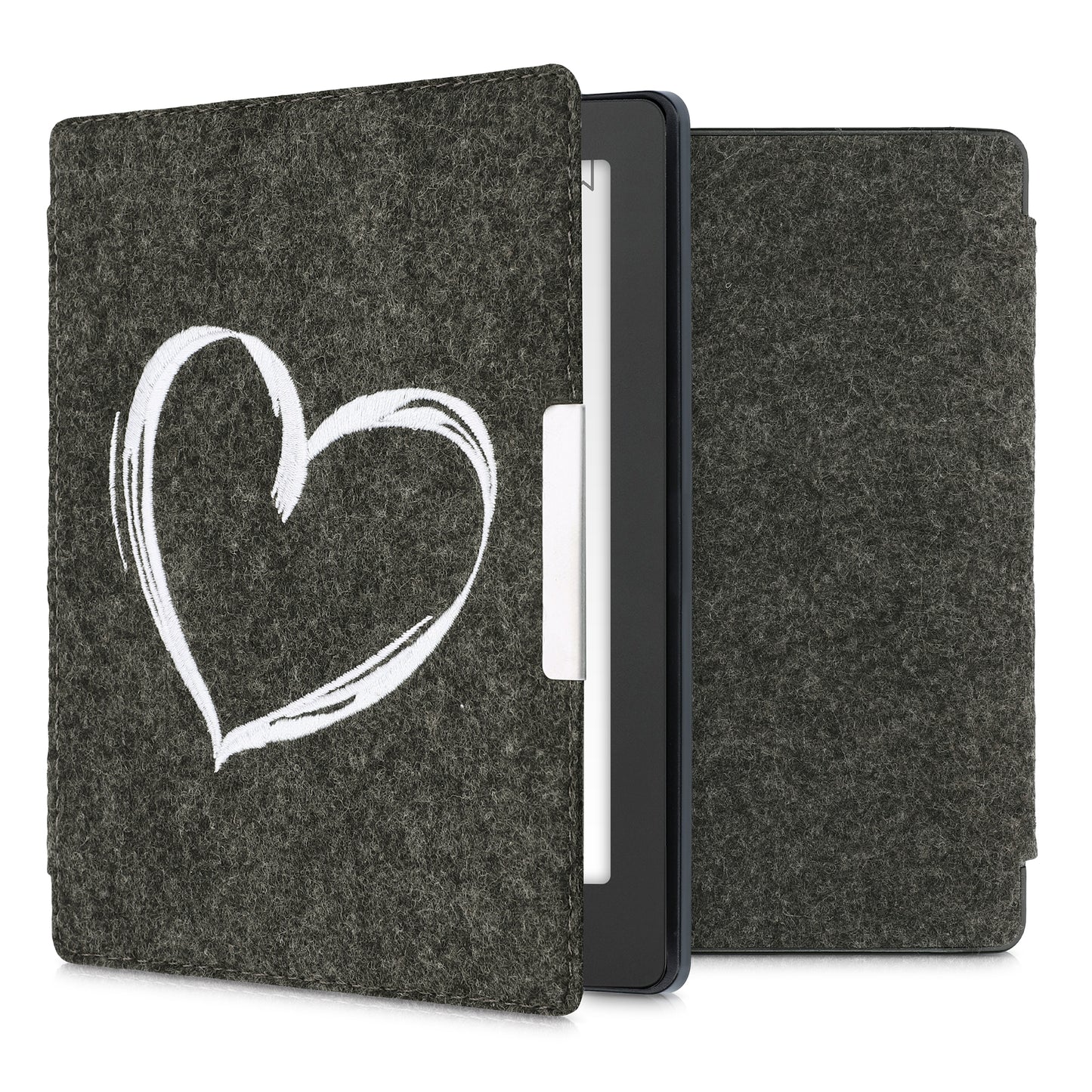 kwmobile Case Compatible with Kobo Aura H2O Edition 2 eReader Protective Cover Case Dark Grey