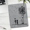 kwmobile Case Compatible with Kobo Aura H2O Edition 2 eReader Protective Cover Case Dark Grey