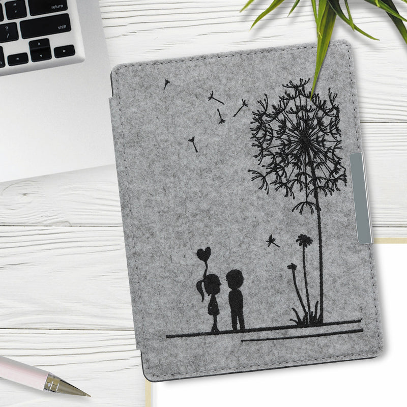 kwmobile Case Compatible with Kobo Aura H2O Edition 2 eReader Protective Cover Case Dark Grey
