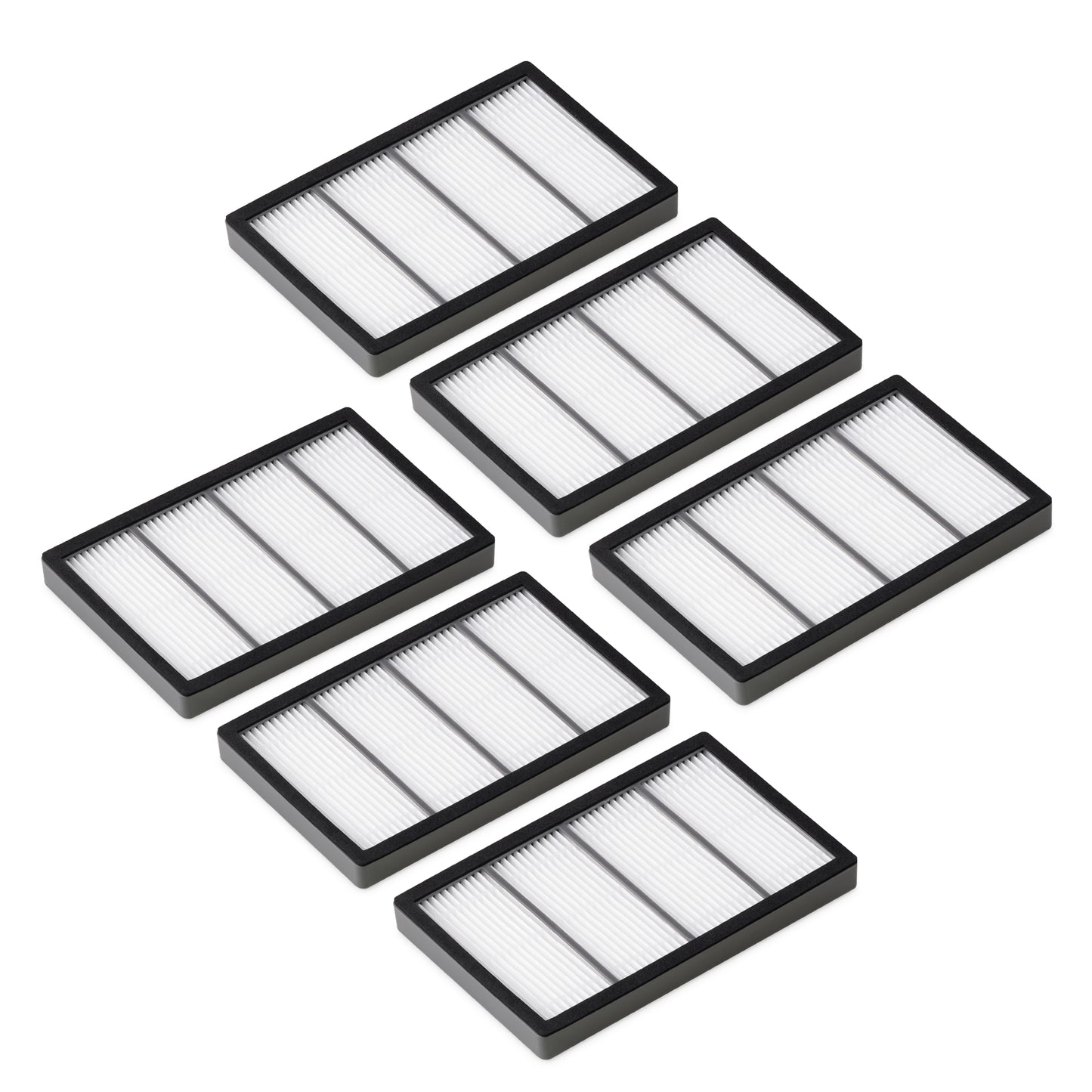kwmobile Filter Set kompatibel mit iRobot Roomba e/i Serie - 3x Ersatzfilter Hochleistungsfilter - Staubsauger Zubehör für Modelle e5 i7 i7+ Schwarz  [dsg01]
