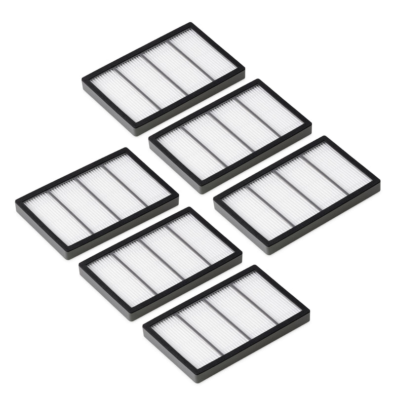 kwmobile Filter Set kompatibel mit iRobot Roomba e/i Serie - 3x Ersatzfilter Hochleistungsfilter - Staubsauger Zubehör für Modelle e5 i7 i7+ Schwarz  [dsg01]