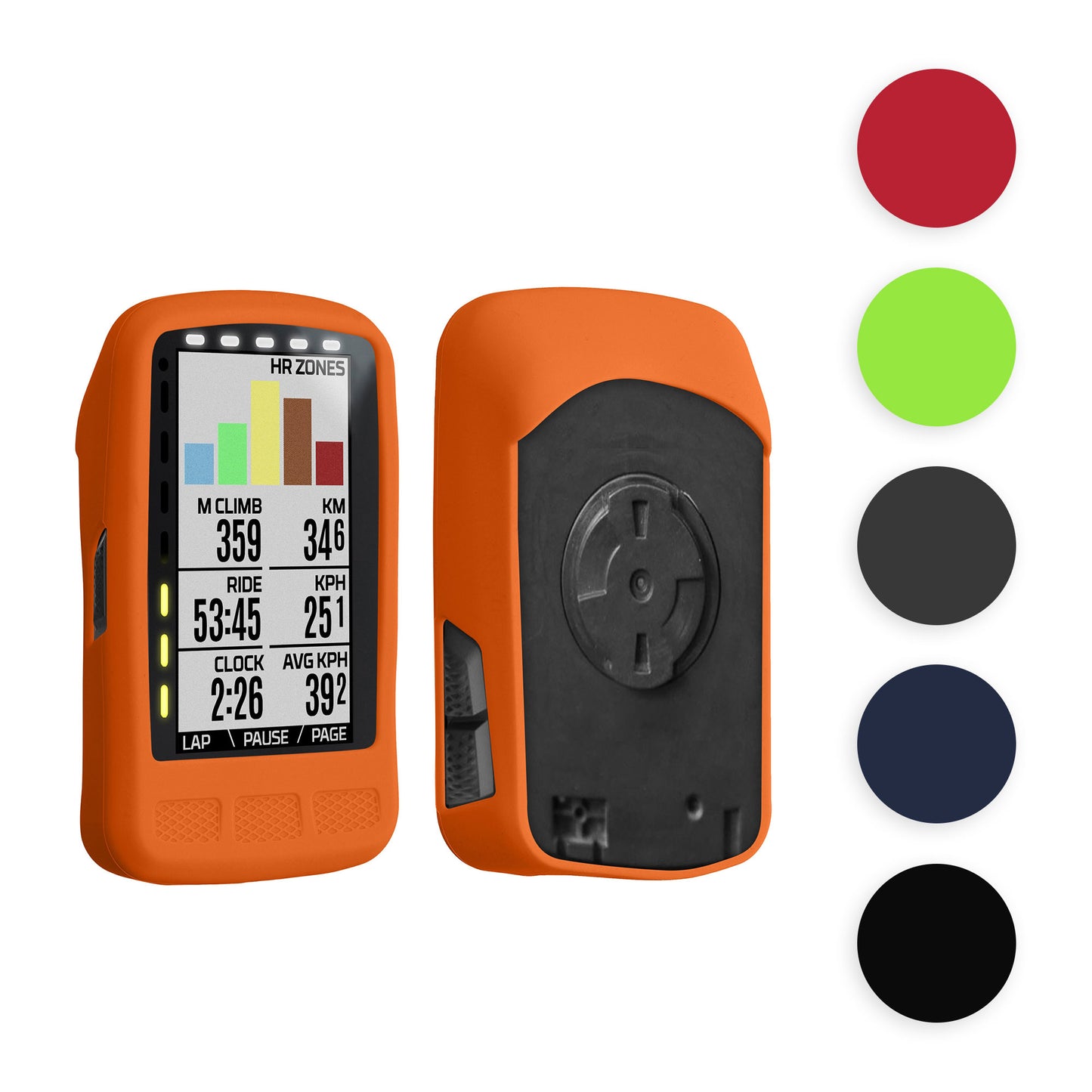 kwmobile Hülle kompatibel mit Wahoo Elemnt Roam - Silikon GPS Fahrrad Case Schutzhülle Schwarz  