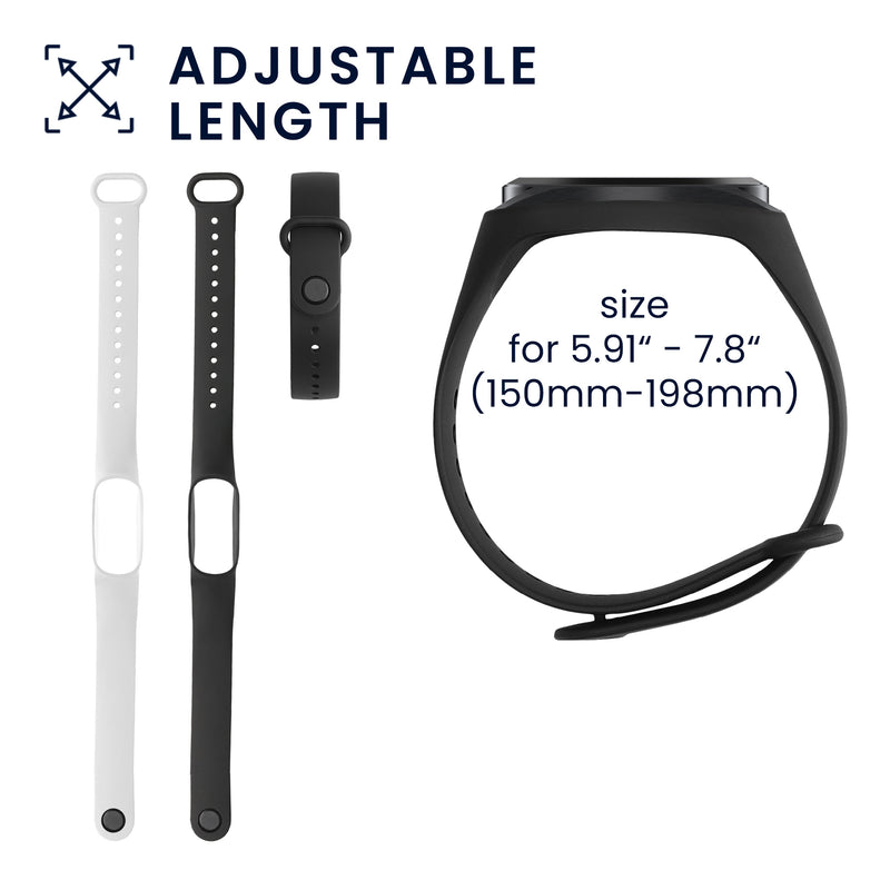 kwmobile Watch Strap for Xiaomi Mi Band 4 / Mi Band 3 Strap Fitness Tracker Band Set Replacement Band Smartwatch