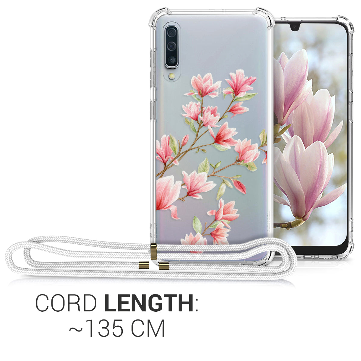 kwmobile Necklace Case compatible with Samsung Galaxy A50 Cover
