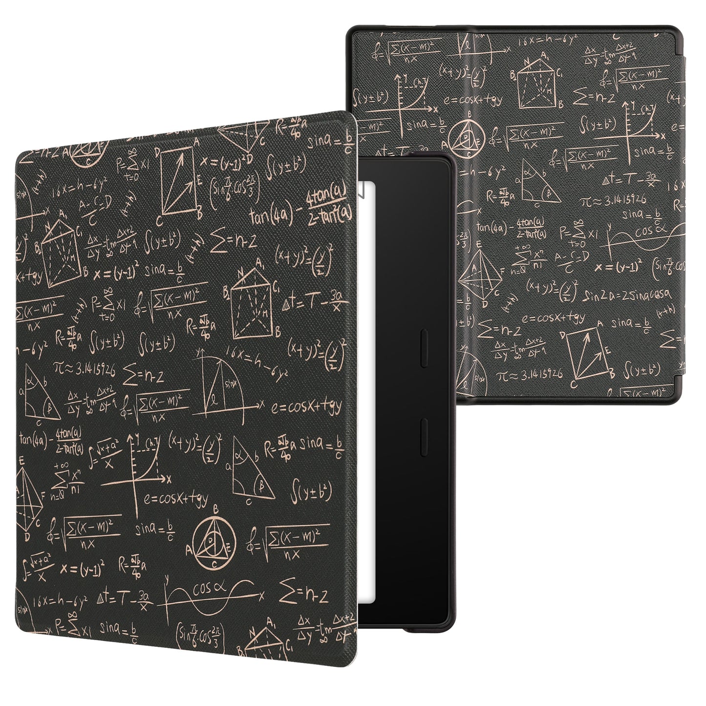 kwmobile Protective Case for Amazon Kindle Oasis 10th Generation Case - eReader Flip Case with Auto Sleep Function - Galaxy Tree Meadow