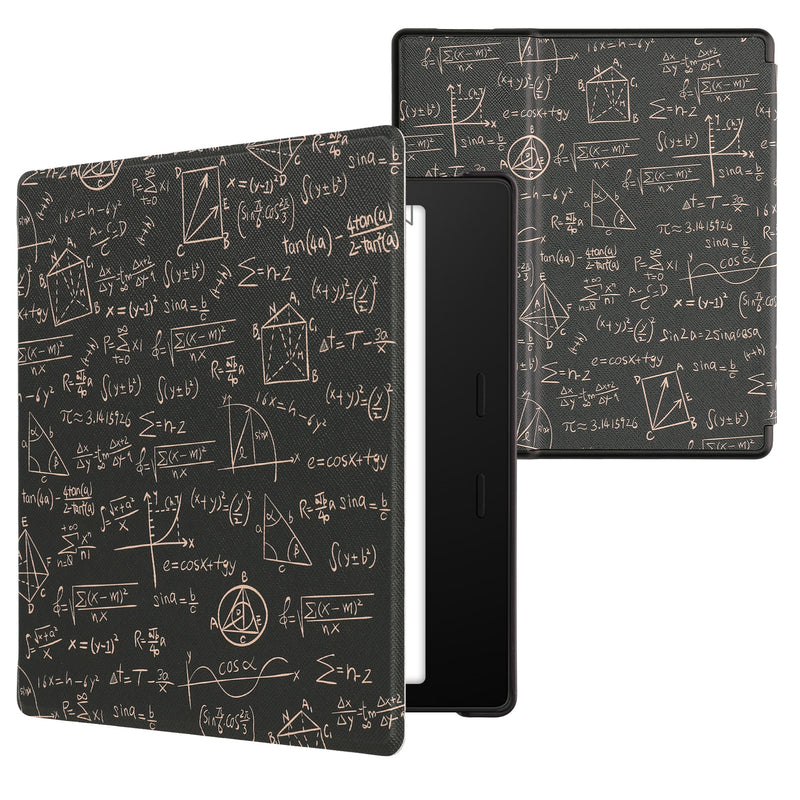 kwmobile Protective Case for Amazon Kindle Oasis 10th Generation Case - eReader Flip Case with Auto Sleep Function - Galaxy Tree Meadow