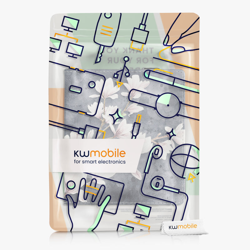 kwmobile Case Compatible with Amazon Kindle Oasis 10th Generation Case - Cover with Hand Strap and Stand