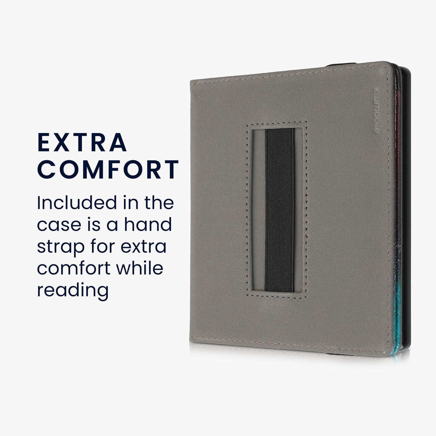kwmobile Case Compatible with Amazon Kindle Oasis 10th Generation Case - Cover with Hand Strap and Stand