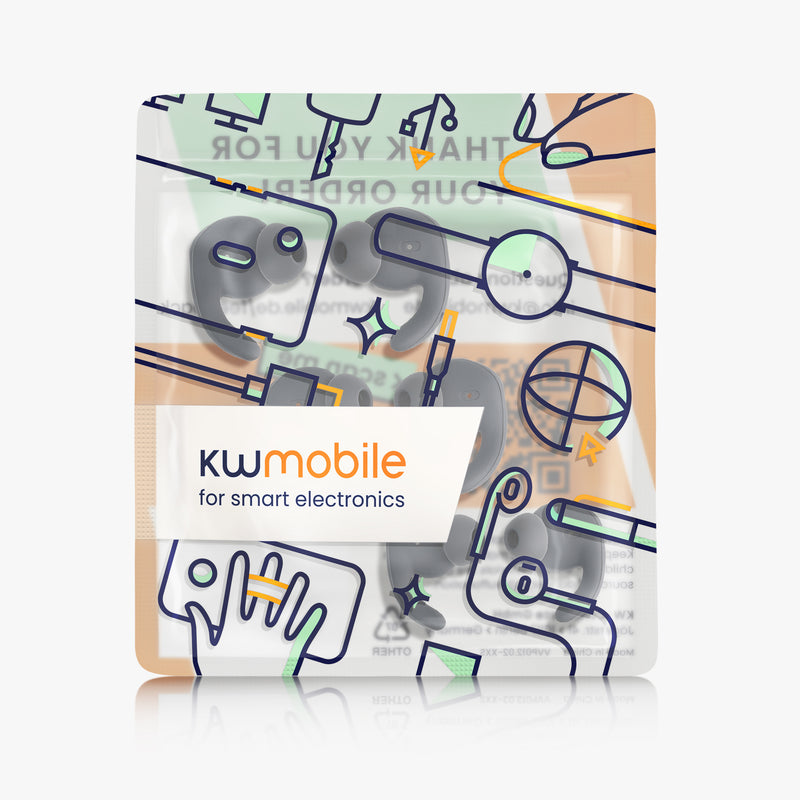 kwmobile Case with Hook compatible with Huawei AM61 xSport Headphone Protective Cover