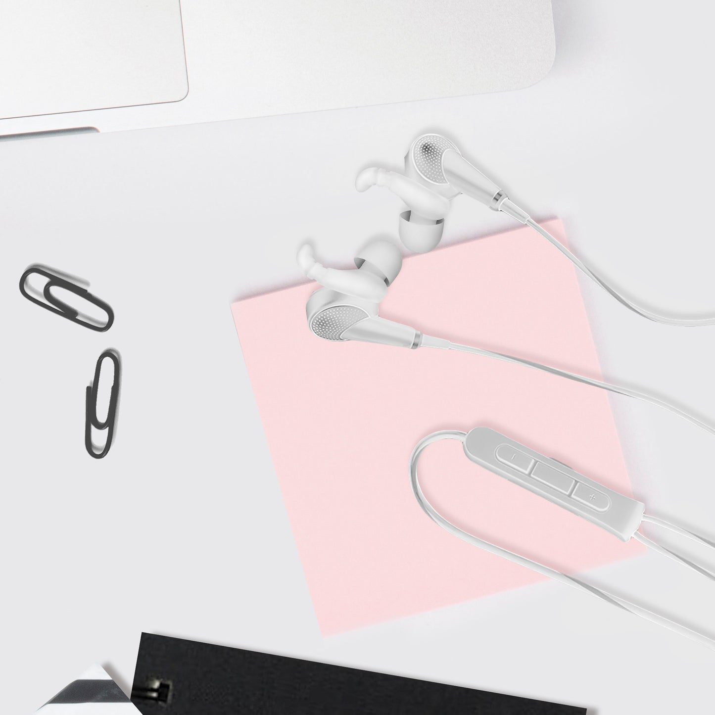 kwmobile Universal Headphone Hooks for In-Ear Headphones Set Earbuds Silicone Case with Hooks