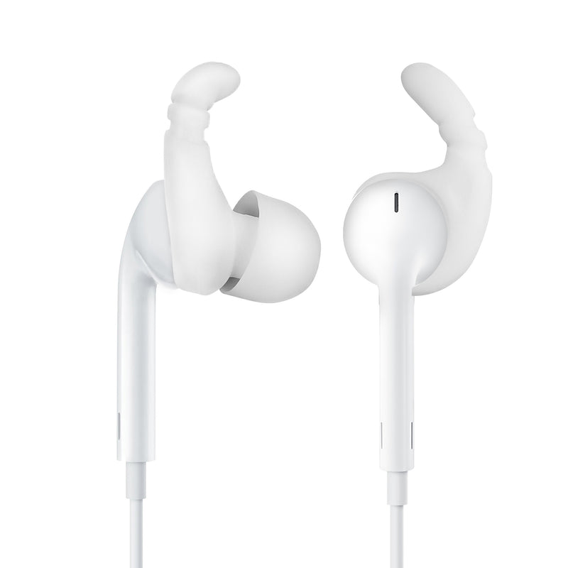 kwmobile Universal Headphone Hooks for In-Ear Headphones Set Earbuds Silicone Case with Hooks