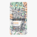 kwmobile Pouch for Smartphones with Elastic Band Mobile Phone Protective Pouch Compass Vintage 16.0 x 8.0 cm Inner Dimensions