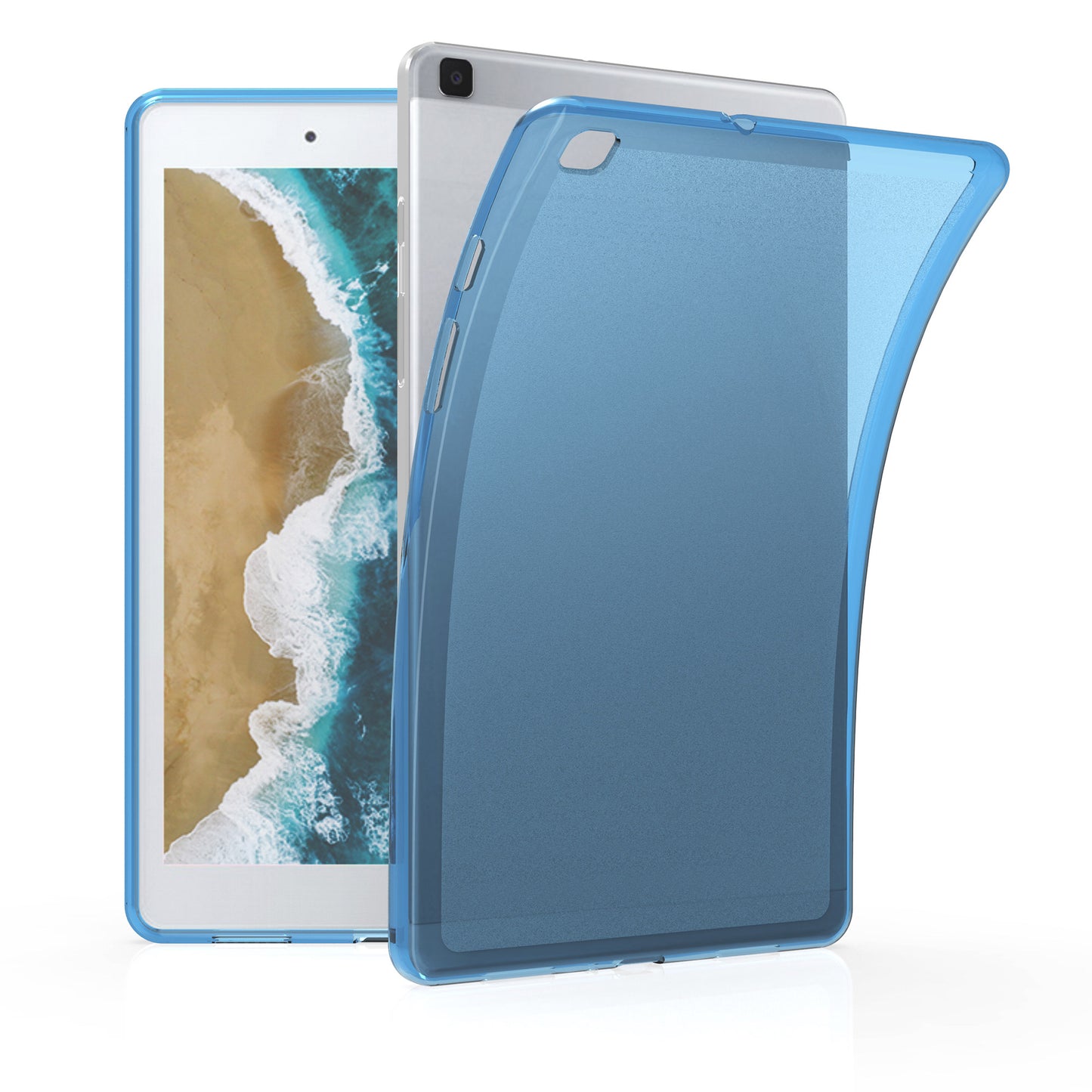 kwmobile Case Compatible with Samsung Galaxy Tab A 8.0 (2019) Case - Soft Silicone Case Transparent - Tablet Cover