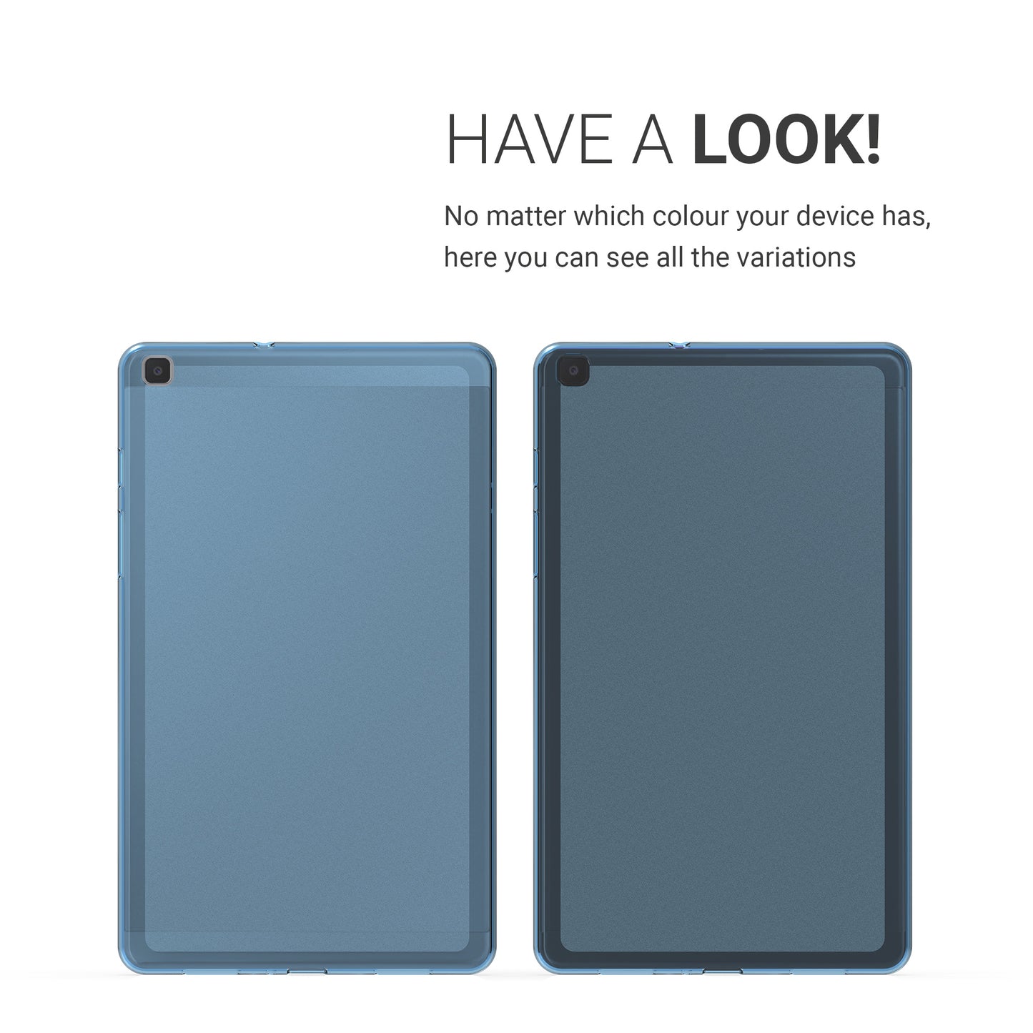 kwmobile Case Compatible with Samsung Galaxy Tab A 8.0 (2019) Case - Soft Silicone Case Transparent - Tablet Cover