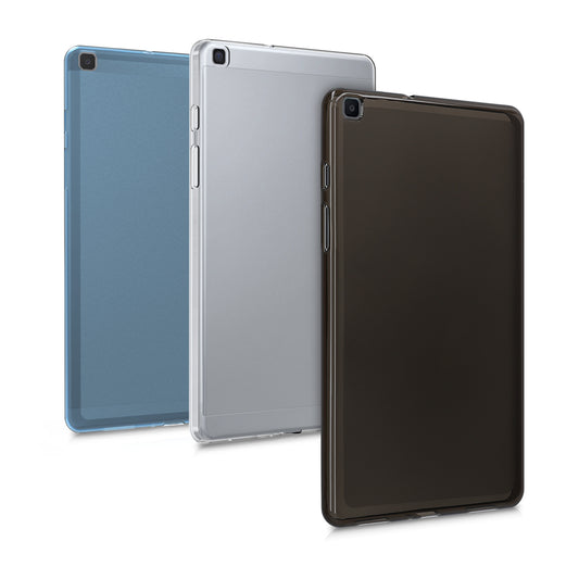 kwmobile Hülle kompatibel mit Samsung Galaxy Tab A 8.0 (2019) Hülle - weiches TPU Silikon Case transparent - Tablet Cover Blau Transparent Blau  