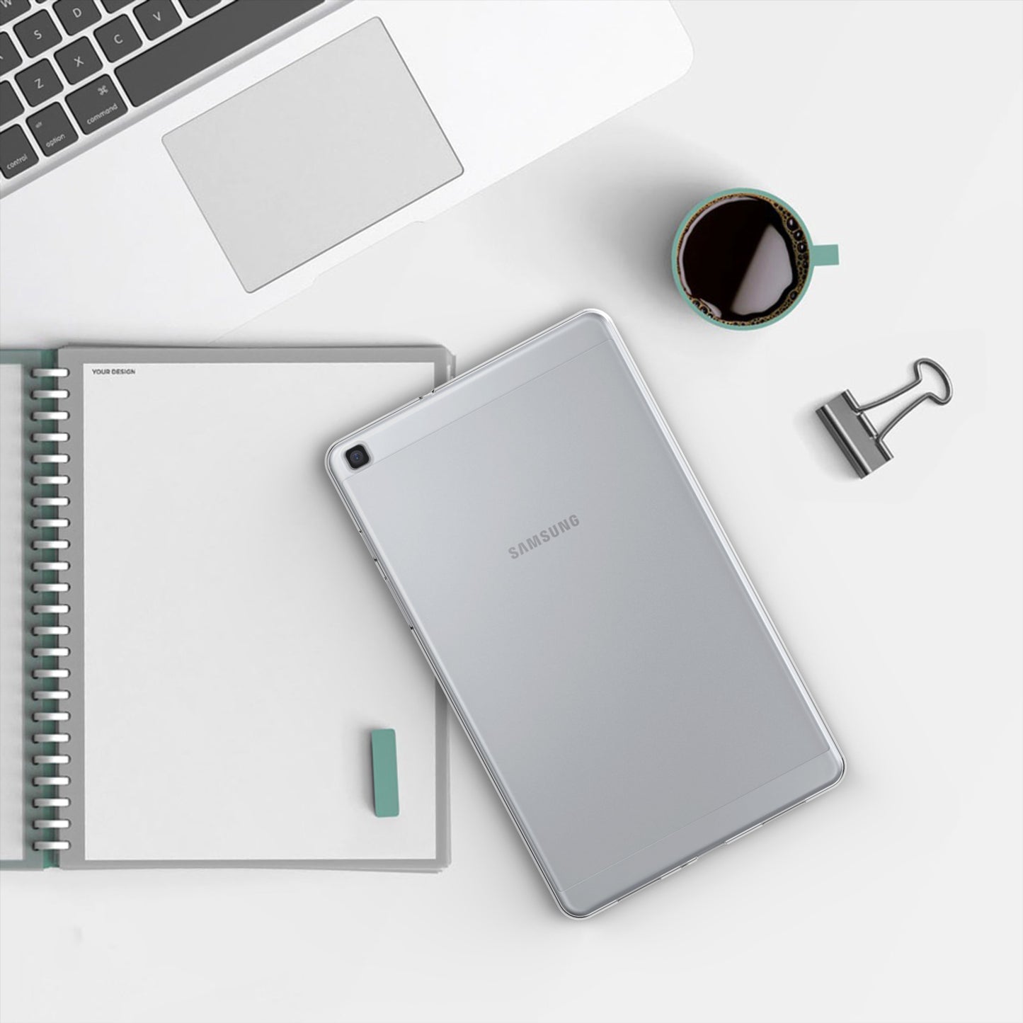 kwmobile Case Compatible with Samsung Galaxy Tab A 8.0 (2019) Case - Soft Silicone Case Transparent - Tablet Cover