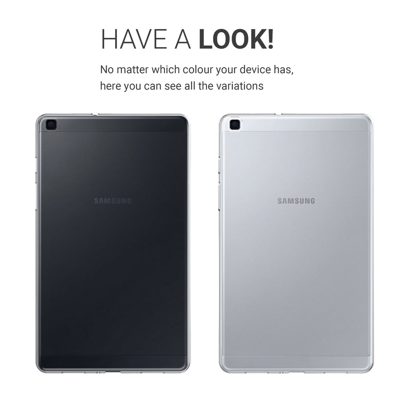 kwmobile Case Compatible with Samsung Galaxy Tab A 8.0 (2019) Case - Soft Silicone Case Transparent - Tablet Cover