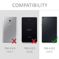 kwmobile Case Compatible with Samsung Galaxy Tab A 8.0 (2019) Case - Soft Silicone Case Transparent - Tablet Cover