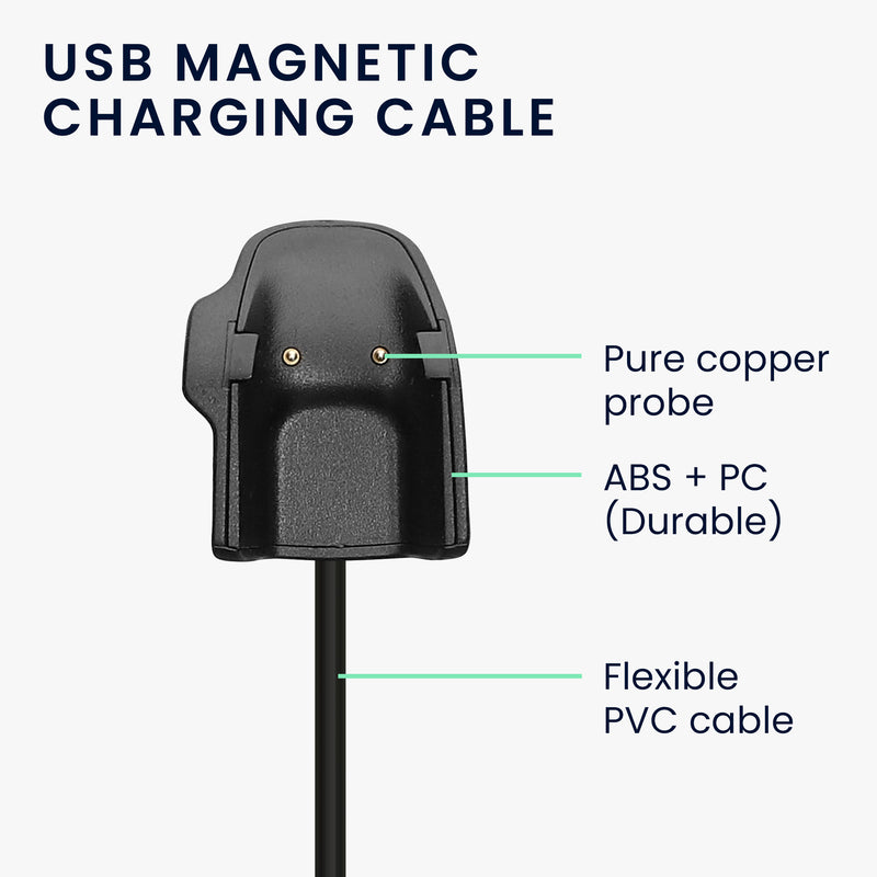 kwmobile USB Cable Charger compatible with Samsung Galaxy Fit e Charging Cable Smart Watch Replacement Cable Fitness Tracker Charging Cable