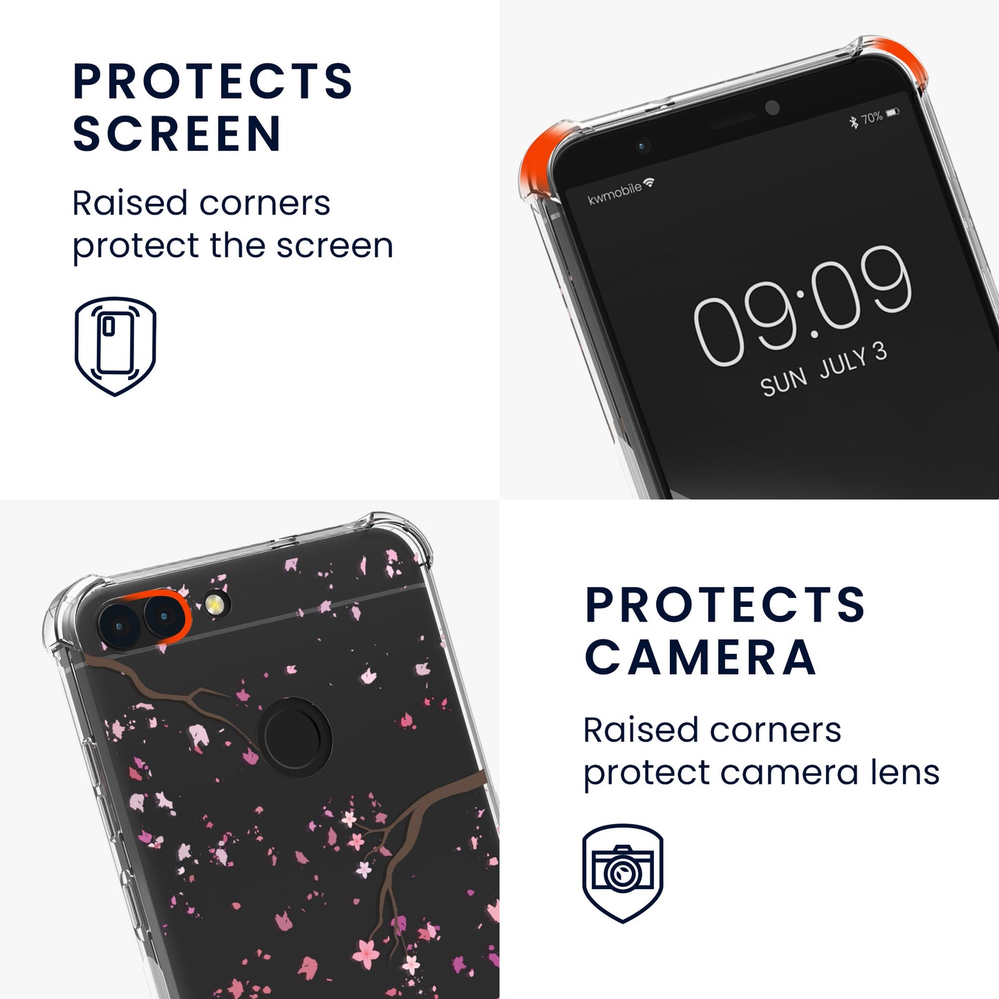 Case compatible with Huawei Enjoy 7S / P Smart (2017)