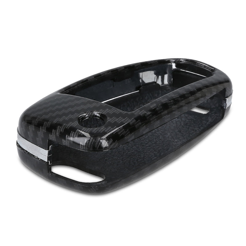 kwmobile Car Key Cover Compatible with Audi 3-Button Flip Key Hard Case Protective Cover Key Fob Cover