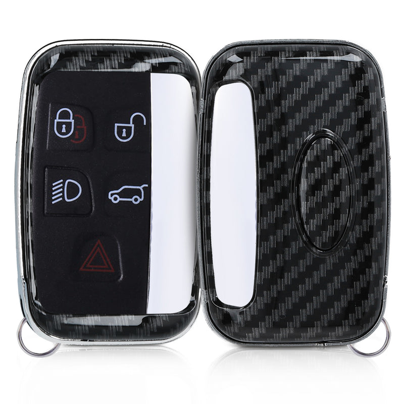 kwmobile Car Key Cover Compatible with Land Rover Jaguar 5-Button Smart Key Hard Cover Protective Case Key Shell Cover