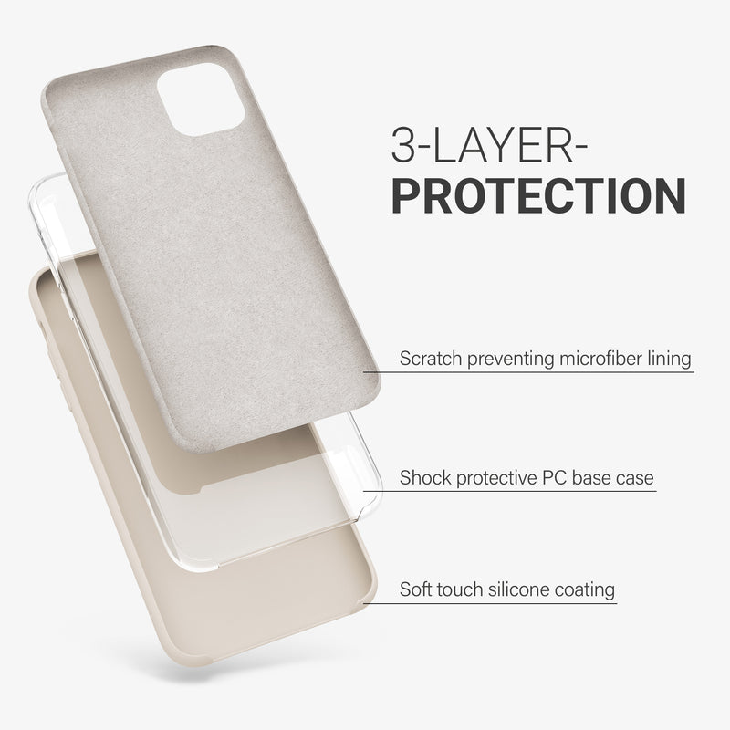 kwmobile Case for Apple iPhone 11 Pro Max - Silicone Cover - Wireless Charging Protective Case