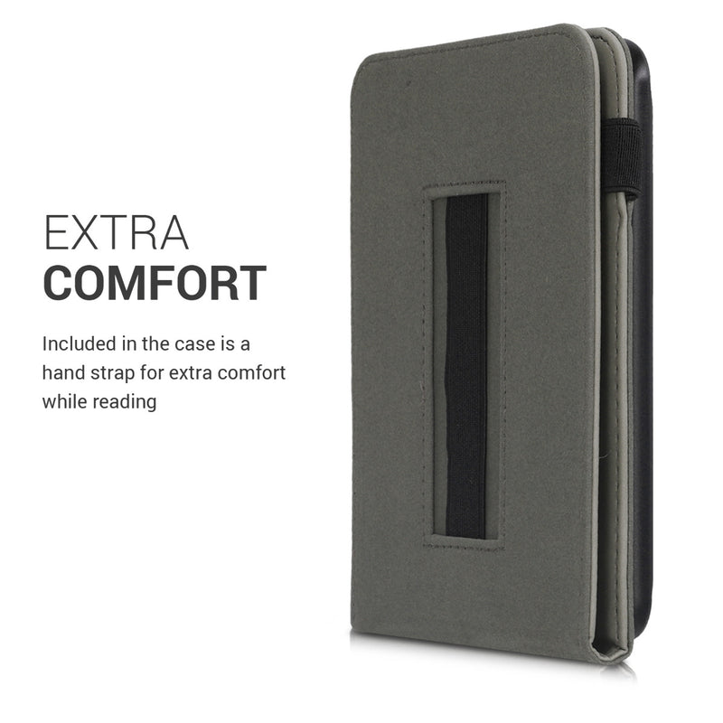 kwmobile Case Compatible with Tolino Vision 1 / 2 / 3 / 4 HD - Loop Stand - e-Reader Protective Cover