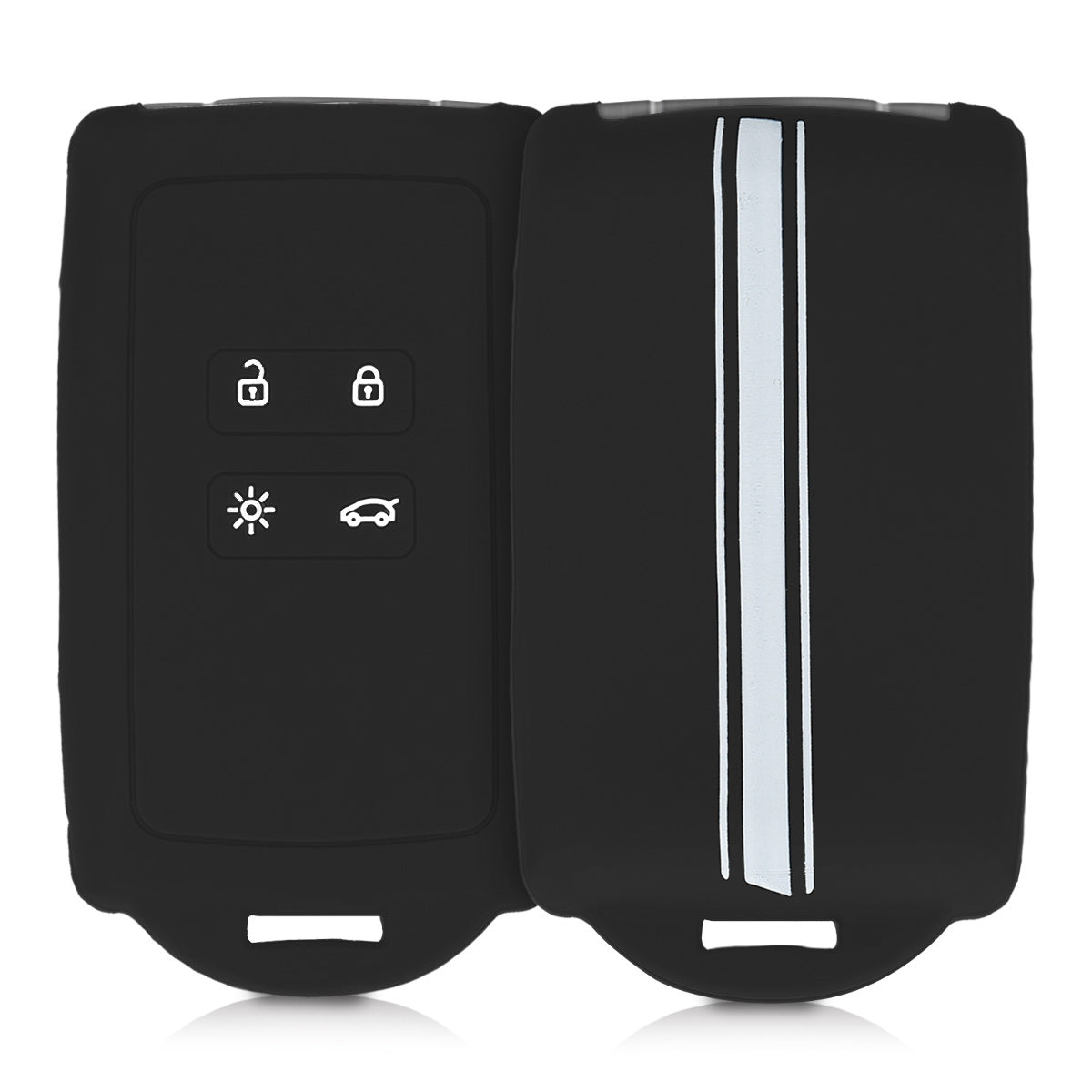 kwmobile Car Key Shell compatible with Renault 4-Button Smart Key (Keyless Go only) Protective Cover