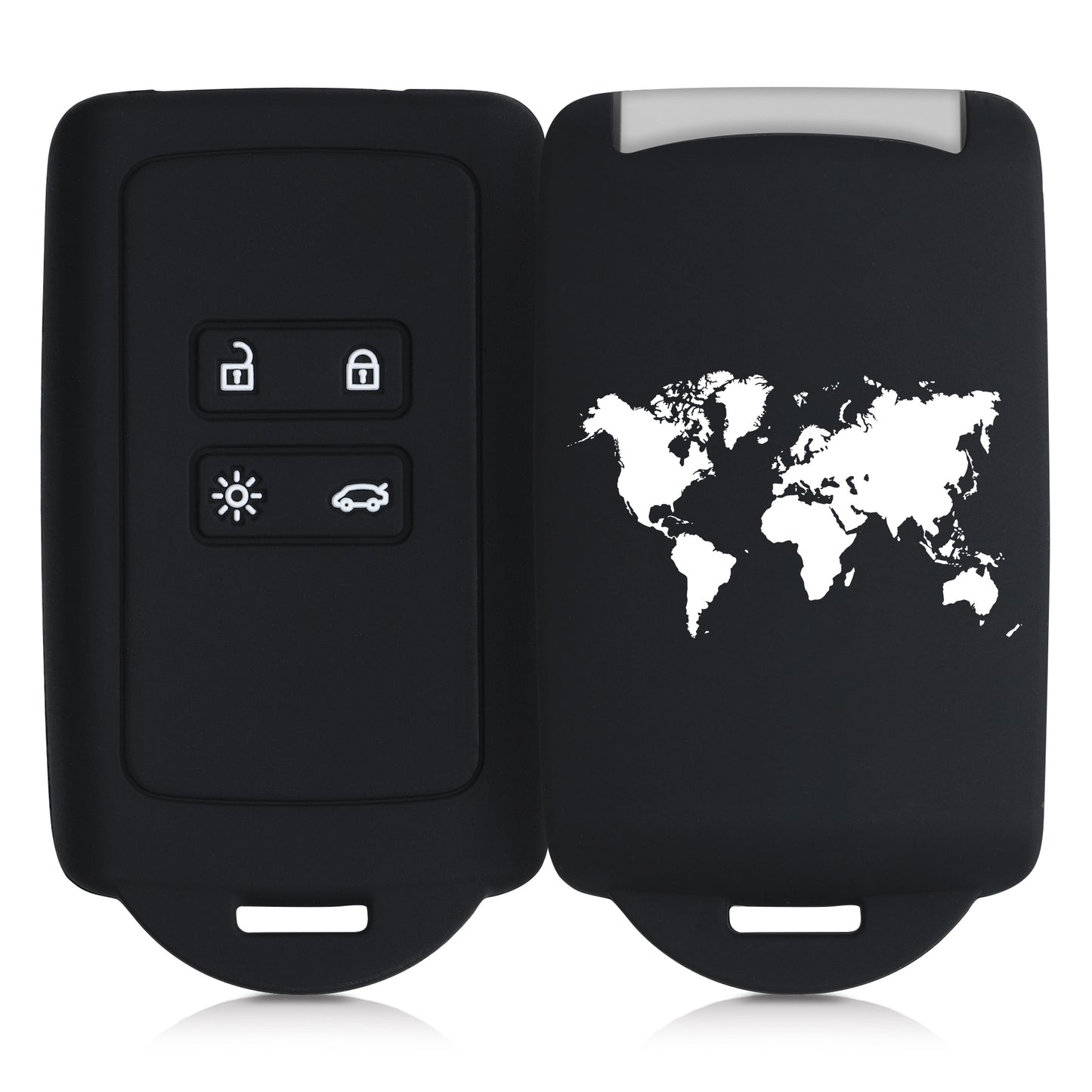 kwmobile Car Key Shell compatible with Renault 4-Button Smart Key (Keyless Go only) Protective Cover