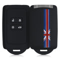 kwmobile Car Key Shell compatible with Renault 4-Button Smart Key (Keyless Go only) Protective Cover