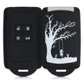 kwmobile Car Key Shell compatible with Renault 4-Button Smart Key (Keyless Go only) Protective Cover