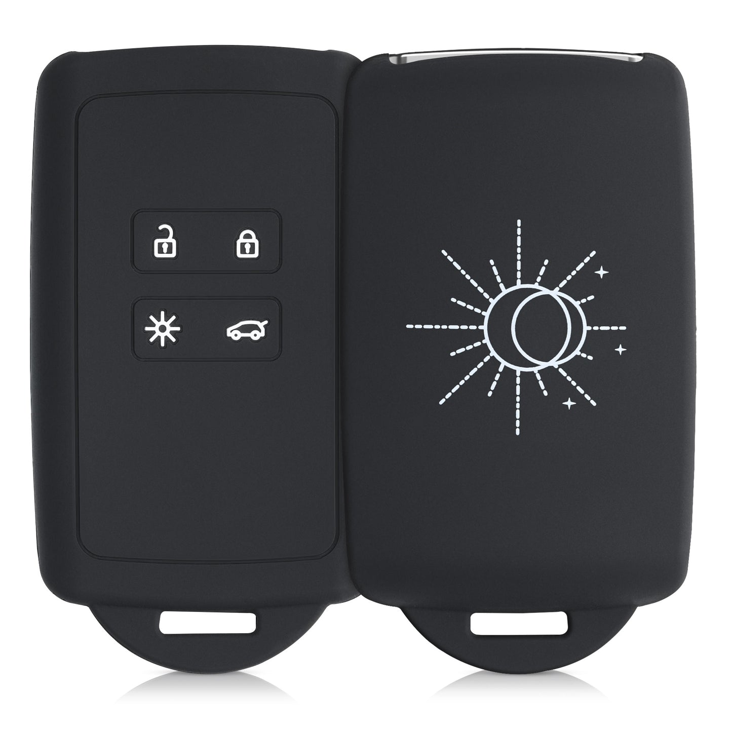 kwmobile Car Key Shell compatible with Renault 4-Button Smart Key (Keyless Go only) Protective Cover