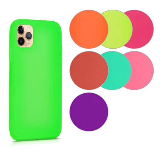 kwmobile Hülle kompatibel mit Apple iPhone 11 Pro Hülle - weiches TPU Silikon Case - Cover geeignet für kabelloses Laden - Neon Orange Neon Orange  