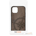 kwmobile Case Compatible with Apple iPhone 11 Pro Phone Cover TPU Compass Vintage