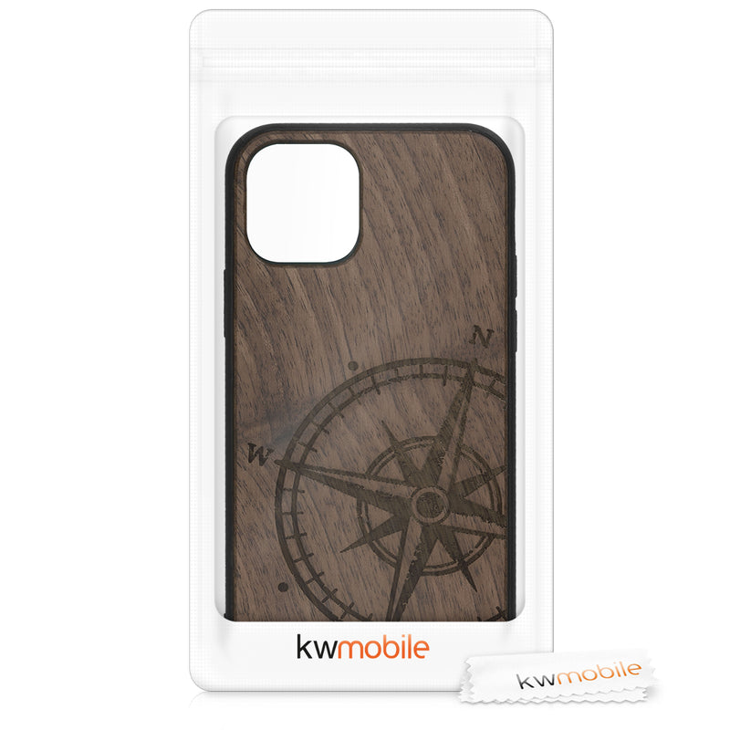 kwmobile Case Compatible with Apple iPhone 11 Pro Phone Cover TPU Compass Vintage