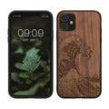 kwmobile Case Compatible with Apple iPhone 11 Phone Cover TPU Phone Case Compass Vintage