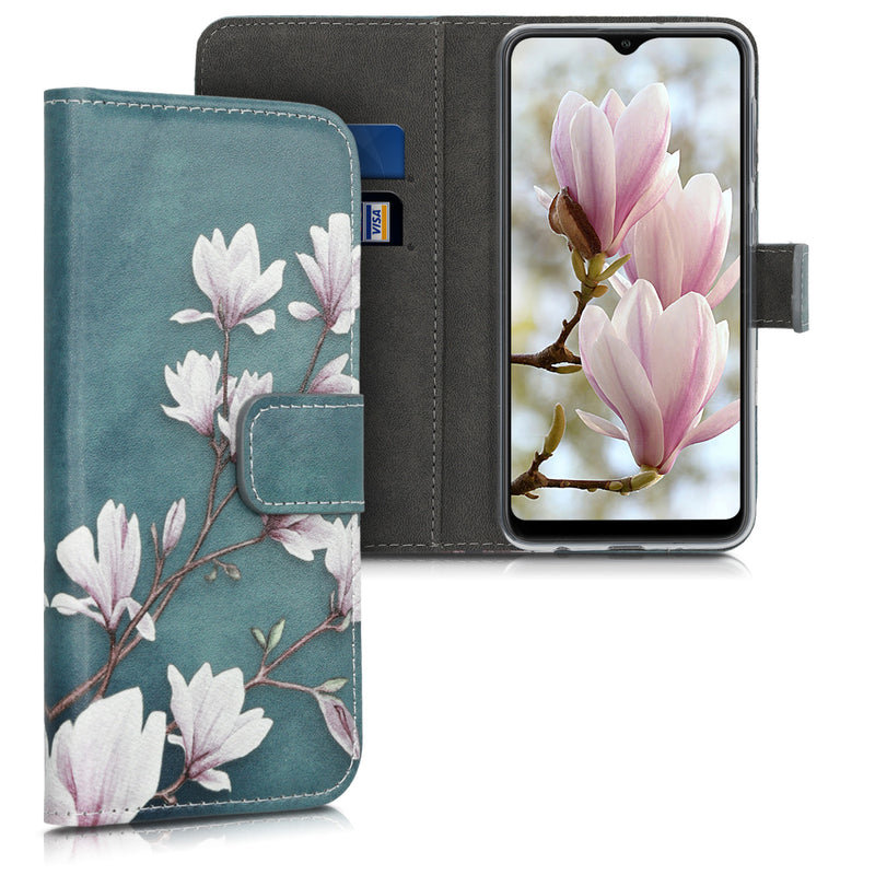 kwmobile Wallet Case Compatible with Samsung Galaxy A10 Cover - with Stand and Card Slots